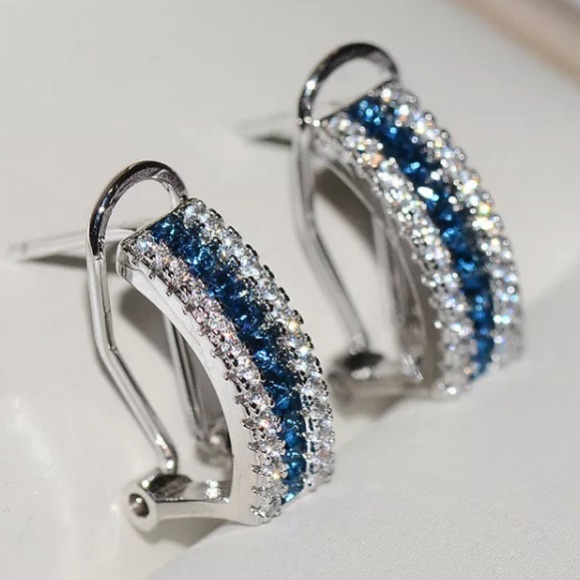 18K white gold stud earrings - Picture 3 of 5